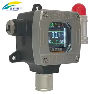 NKYF supplier LCD display Wall-mounted Gas Detector Fixed Combustible and Toxic Gas Detector with Light Alarm