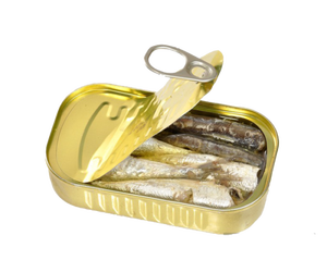 Giá rẻ 125 gam tinplate rỗng dễ thương SARDiNE <span class=keywords><strong>tin</strong></span> có thể hộp kim loại với dễ dàng mở nắp với tùy chỉnh thiết kế in - Product Image 6