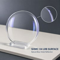 Lentilles progressives en polycarbonate 1.59 résistantes aux chocs, anti-lumière bleue, sans ligne, multifocales SHMC X4 LRB pour seniors actifs