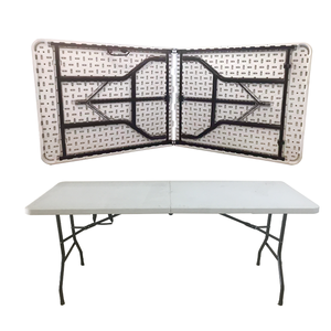 <span class=keywords><strong>Table</strong></span> pliante en plastique HDPE blanc pour repas, empilable, pour <span class=keywords><strong>jardin</strong></span> extérieur, prix de gros en <span class=keywords><strong>promotion</strong></span> pour les fêtes - Product Image 4