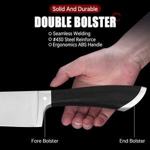 Couteau de <span class=keywords><strong>chef</strong></span> en acier inoxydable à haute teneur en carbone de 8 pouces avec couteau de cuisine de construction en métal avec logo personnalisé pour les chefs - Product Image 4