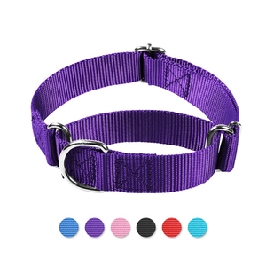 Высококачественный ошейник для дрессировки собак <span class=keywords><strong>2</strong></span>-в-1 с подсветкой, лентами, однотонный, нейлоновый, регулируемый, сверхпрочный, настраиваемый, типа «Мартингал» - Product Image 6