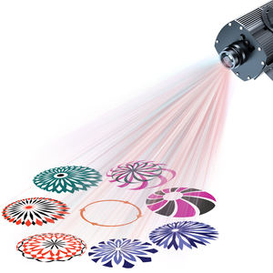 TMUT Proyector LED de Logotipos para Exteriores de 300W, Lente Gobo, Luces Publicitarias, Proyector Multi Logotipo con 7 Cambios de Imagen, Clasificación IP67, Ra85, 33000lm - Product Image 1