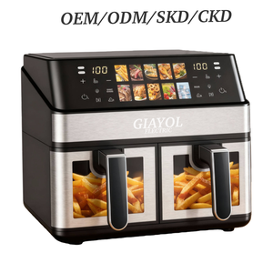 Freidora de Aire Giayol de 2200W, 8L/10L, Horno Freidora de Aire con 2 Canastas, Zona Dual, Freidora de Aire Digital 2 en 1, Canasta Grande de 9L con Separador - Product Image 6