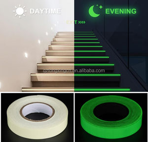 2-10 ساعات طويلة متوهجة ملونة تحذير حركة المرور المنتج فوتولومينيسنت فيلم الفينيل يتوهج في تحذير السلامة الفينيل الأزرق الداكن - Product Image 2