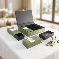 Boîte cadeau magnétique en forme de livre avec logo personnalisé, boîte d'emballage de luxe en carton rigide