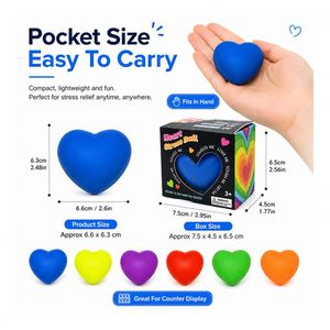 Viral <b>Glowing</b> <b>Cube</b> Heart Stress Ball Squeeze Toy Squishy Sensory Fidget Kids Adults Novelty Gift Wholesale Distributor - Product Image 2