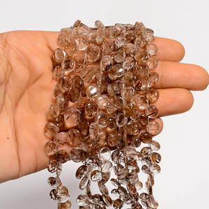 ลูกปัดควอทซ์ลายรูไทล์ทำจากทองแดงรูปทรงหัวใจขนาด8นิ้ว - Product Image 2