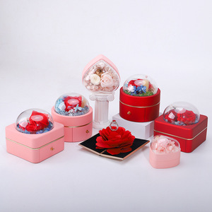 Guorui Cổ Sang Trọng Tăng Hoa Trang Sức Hộp Quà Tặng Đồ Trang Sức Biểu Tượng Tùy Chỉnh Vàng Tăng Từ Đồ Trang Sức Màu Đỏ Tăng Đồ Trang Sức Hộp Quà Tặng - Product Image 3