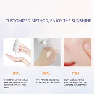 UVA UVB SPF 50 + Bloqueador solar Corrector <span class=keywords><strong>facial</strong></span> orgánico natural Protector solar Mejora el aislamiento del tono de la piel Crema de protección solar - Product Image 5