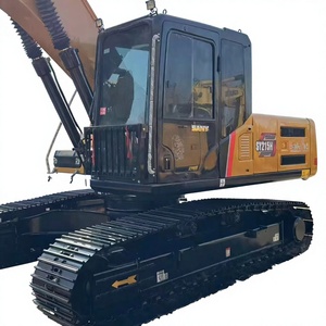Excavatrice sur chenilles SANY215H modèle 2022 de 21 tonnes, d'occasion, pour travaux de construction lourde et aménagement paysager, avec pompe Isuzu PLC et roulement - Product Image 1