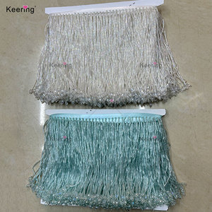 WTT-006 Keering Chất Lượng Cao Pha Lê Fringe Vàng Đính Cườm Fringe Đính Cườm Tassel Trang Trí Cho Vải Rèm Trang Trí - Product Image 1