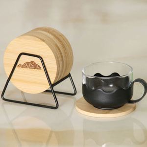 Plateau rond en bambou pour plantes succulentes, plateau Pentabamboo, commande DIY, expédié dans un emballage postal - Product Image 1