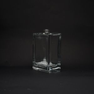 Botella de Perfume cuadrada de 50ML de alta calidad con tapa de Zamac, etiqueta de Metal personalizada, superficie de serigrafía, <span class=keywords><strong>espacio</strong></span> <span class=keywords><strong>vacío</strong></span> para Perfume de 100ML - Product Image 2