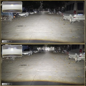 ไฟหน้า LED Sanvi B2 68w แบบ Matrix Lens ดีไซน์สี่หลอด โมดูล 5500k เลนส์โปรเจคเตอร์สำหรับรถยนต์ อุปกรณ์เสริม - Product Image 6