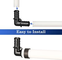 Raccord coudé 1/2 F2159/PEX B lisse, étanche, sans plomb, certifié UPC NSF PPSU pour systèmes d'alimentation en eau (USA Canada)