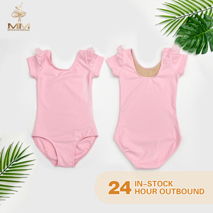 2025 costume d'entraînement de ballet en nylon Spandex à manches courtes pour enfants nouveaux vêtements de danse pour les enfants - Product Image 5