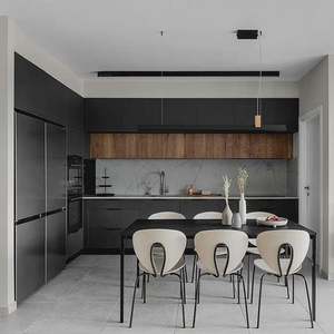 <b>White</b> Shaker Door Affordable <b>Kitchen</b> Storage Cabinets European Modern Design Granite Countertop L Shape <b>Cupboards</b> Set - Product Image 6