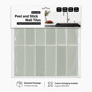 3D Self Adhesive Peel and Stick Wall Tile Waterproof Glossy <strong>Backsplash</strong> <strong>Sticker</strong> <strong>for</strong> <strong>Kitchen</strong> Bathroom Wall Decor - Product Image 6
