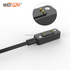Nguồn nhà máy tùy chỉnh 4pin từ dữ liệu cáp Walkie-Talkie từ tính sạc cáp POGO Pin sạc từ tính - Product Image 5