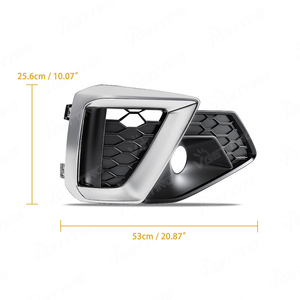 กรอบไฟตัดหมอกกันชนหน้าอุปกรณ์แต่งรถยนต์ฝาครอบไฟตัดหมอกสำหรับรถ Audi A4 B9กีฬา S-line 2019 2020 <span class=keywords><strong>2021</strong></span> - Product Image 6