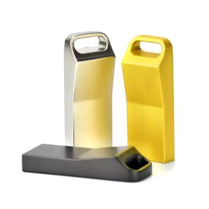 Memoria USB Metálica con Bisel Angulado, Multicolor, con Orificio Cuadrado, Logotipo Personalizado con Láser, Pendrive Portátil, Disco U Promocional - Product Image 2