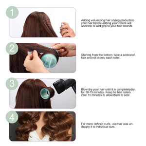 LMLTOP Offre Spéciale 8 en 1 Multi-Size Heatless Plastic <span class=keywords><strong>Hair</strong></span> Roller Set C294 Réutilisable Self-Holding DIY Salon Hairdressing <span class=keywords><strong>Hair</strong></span> Curler - Product Image 4