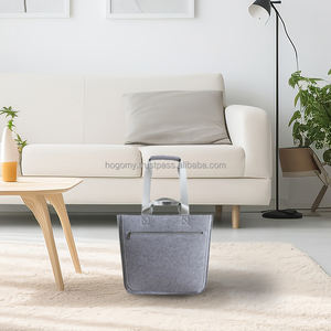 Bolsos de Regalo Clásicos de Gran Capacidad con Asa de Listón Decorativa, Bolsa de Fieltro PET Rectangular, Bolso de Compras Unisex Promocional - Product Image 5