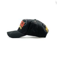 Casquette de baseball de luxe en gros avec broderie 3D, 5 panneaux, motif feuille sportif incurvé, respirante, imperméable, en coton, unisexe, toutes saisons