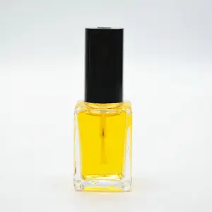 15ml Empty Refillable Nail Polish Touch Up Bottle with Mixing Marble, Conservation Insert and Brush Top