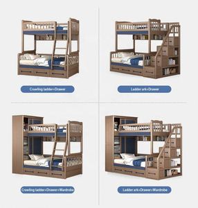Cama Alta y Baja Americana YQ JENMW, Literas Modernas para Niños, Cama Simple para Padres e Hijos - Product Image 3