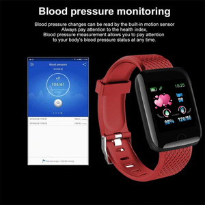 2020 Montre intelligente 116 Plus de Forme Physique de Bracelet de Tension Artérielle de Fréquence Cardiaque <span class=keywords><strong>Android</strong></span> Podomètre - Product Image 4