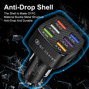 QC3.0 caricabatteria da auto 6USB 75W adattatore per telefono a ricarica rapida in auto 15A per iPhone 14 Xiaomi Huawei <span class=keywords><strong>Samsung</strong></span> Car Quick Charge - Product Image 6