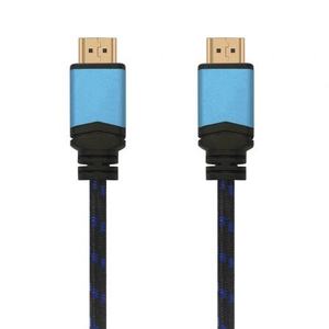 Câble HDMI 2.0 4K 5m, HDMHO vers HDMHO, jusqu'à 10W, 2250 Mbps, noir et bleu - idéal pour transmettre du vidéo et de l'audio de qualité. - Product Image 1