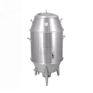 Hai Lớp Đường Kính Thép 60 Cm Nướng <span class=keywords><strong>Peking</strong></span> Vịt Rang Xay Thịt Lợn Gà Than Lò Với Các Phụ Kiện - Product Image 5