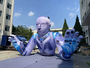 Şişirilebilir Yapay Zeka Karakter Modeli Bilim Müzesi Reklam Dekorasyonu Bilimsel Temalı - Product Image 2