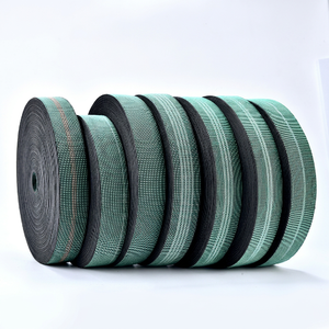 Sangle élastique Furniweb pour canapé, en polypropylène rayé, ceinture en caoutchouc 5 cm verte, sangle de rembourrage Selangor pour réparation de meubles et bricolage - Product Image 1