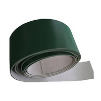 Courroie transporteuse circulaire en PVC/Nylon à motif herbe verte, résistante à l'huile, aux acides et au vieillissement, durable