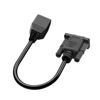 Kabel Ekstensi VGA RJ45 Female 15-Pin Male/Female 15CM PVC Braid Shielding Ethernet LAN Konsol Multimedia Video Komputer