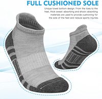 Logo personnalisé Chaussettes de sport pour hommes Séchage rapide Respirant Léger Cheville Chaussettes de course d'endurance