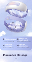Hot Sale Mini Elektro Smart Augen massage gerät mit Luftdruck Vibrations pflege Wärme kompression Schönheits merkmale-Komfort pflege