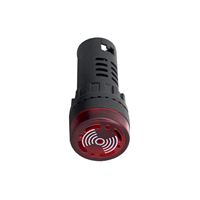 Série AD22, voyant lumineux d'alarme industriel à LED rouge clignotante de 22 mm, en plastique, 230 V, étanche IP66, borne à vis