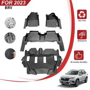 Alfombrillas de plato profundo 5D impermeables de alta calidad de fábrica para todo tipo de clima alfombrillas de coche con volante a la derecha para <span class=keywords><strong>Honda</strong></span> <span class=keywords><strong>BRV</strong></span> <span class=keywords><strong>2023</strong></span> - Product Image 3
