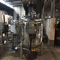 Cuve de mélange à haut cisaillement en acier inoxydable, résistante aux liquides chimiques et aux acides, avec agitateur et chauffage intégré