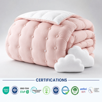 Couette double/queen extra moelleuse, garnissage double, alternative au duvet, toutes saisons, régulatrice de température