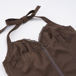 Set di <span class=keywords><strong>abbigliamento</strong></span> <span class=keywords><strong>casual</strong></span> <span class=keywords><strong>sexy</strong></span> in stile americano elegante e dolce, top <span class=keywords><strong>sexy</strong></span> senza maniche per il nuoto - Product Image 5