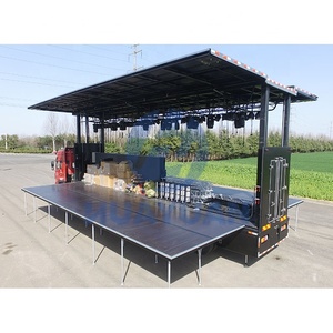 Traliccio da palcoscenico per eventi schermo a led supporto a terra per traliccio display rimorchio da palco mobile - Product Image 5