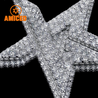 Pendentif personnalisé en moissanite pour homme, style hip-hop, lettres en diamant VVS1, bijoux de rappeur, pendentifs et breloques en moissanite personnalisés