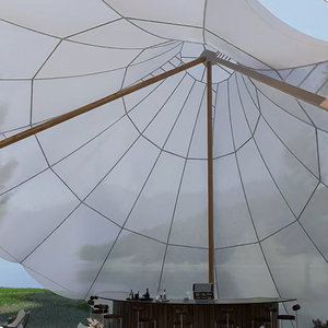 Tenda a forma di fiore speciale baldacchino impermeabile in tessuto per <span class=keywords><strong>tende</strong></span> in acciaio per Resort all'aperto Hotel campeggio in vendita - Product Image 3