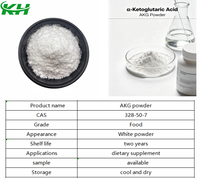 Fournisseur d'usine : Poudre d'acide alpha-kéto glutarique (AKG) pure, naturellement fermentée, pureté 99 %, CAS 328-50-7.